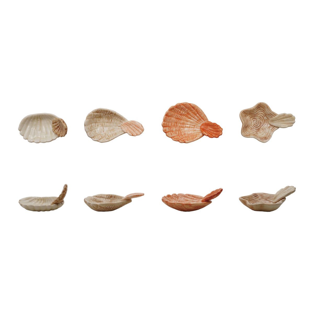 Stoneware Shell Dish with Shell Shaped Handle
