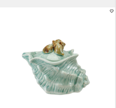 Shell Shaped Jar Stoneware