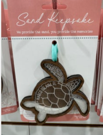 Sand Keepsake Ornament - Sea Turtle: Marco Island, Fl