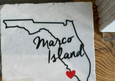 Marco Island Heart - 6" x 6"