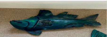 Cypress Snook Fish Sculpture
