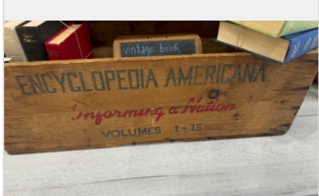 Vintage 1949 Encyclopedia Shipping Box