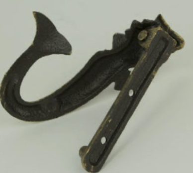 Cast Iron Mermaid Door Knocker - Bronze