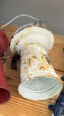 Vintage White Boat Fog Horn
