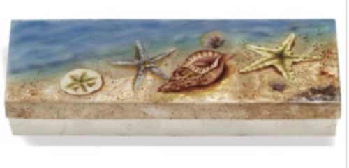 Seashell Capiz Box - Long
