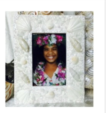 Natural Shell Picture Frame - 5x7
