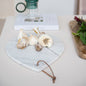 Marble Cheese Cutting Board with Handle & Leather Tie