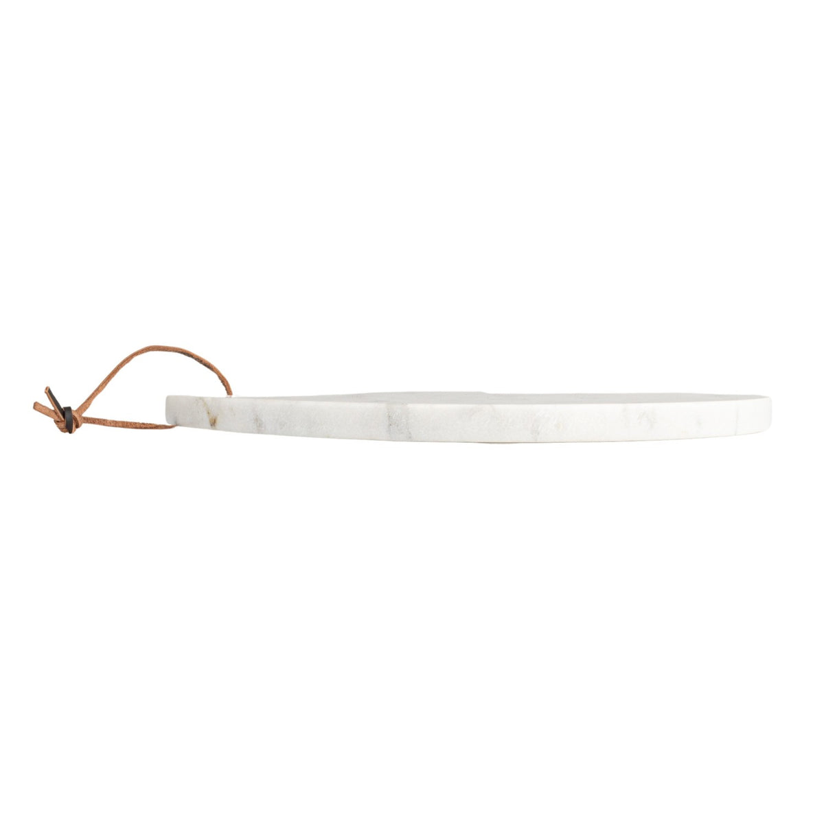 Marble Cheese Cutting Board with Handle & Leather Tie