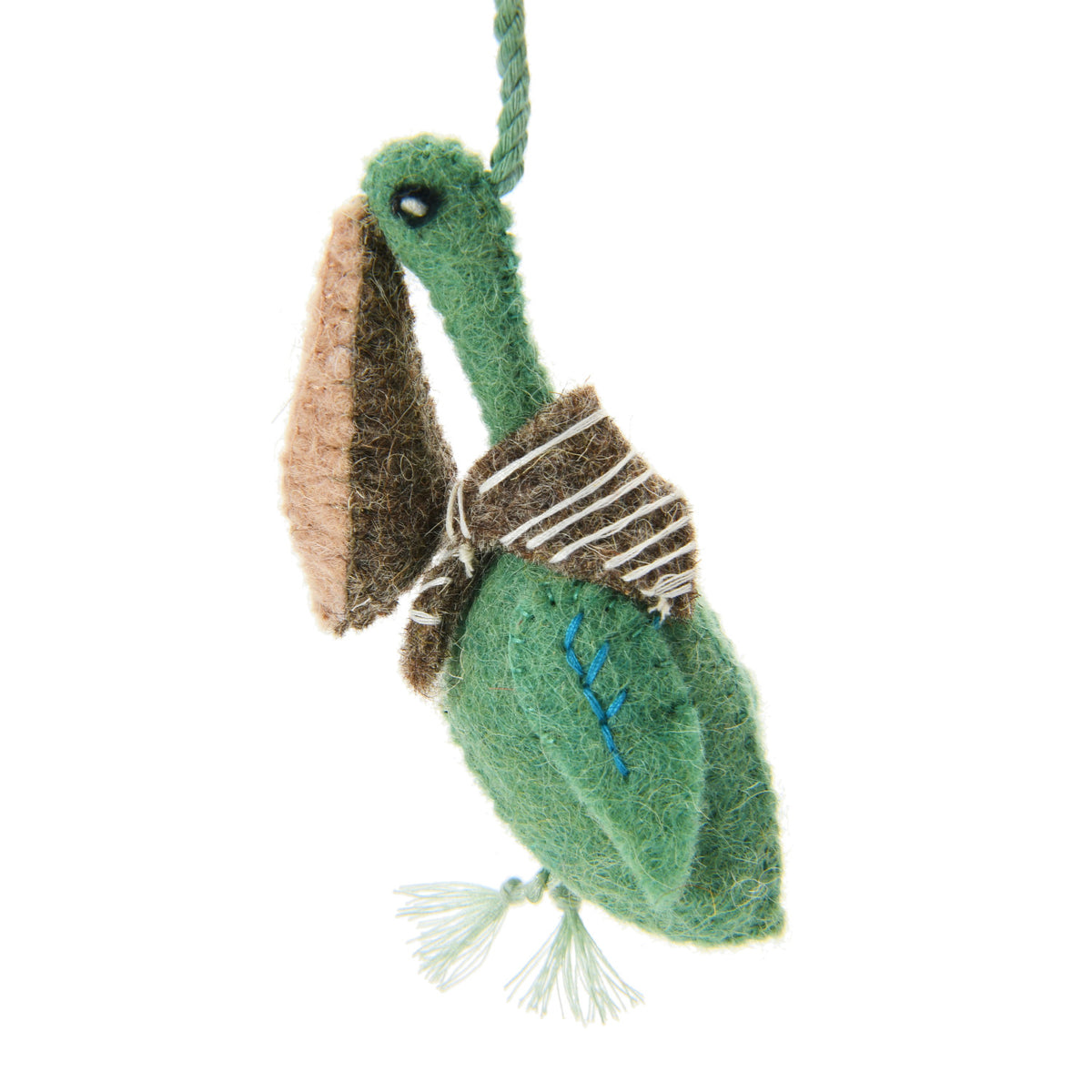 Wool Felt Pelican Mobile with Anchor