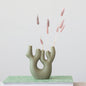 Stoneware Coral Shaped Vase w/ 5 Openings