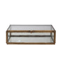 Brass & Glass Scalloped Trinket Box – 7" Large