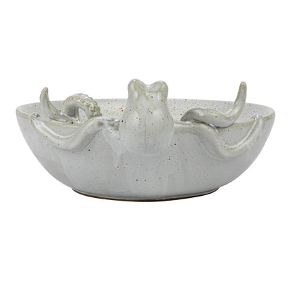 Stoneware Octopus Bowl Speckled