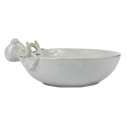 Stoneware Octopus Bowl Speckled