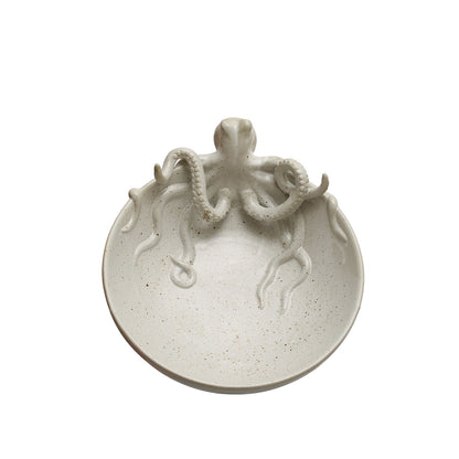 Stoneware Octopus Bowl Speckled
