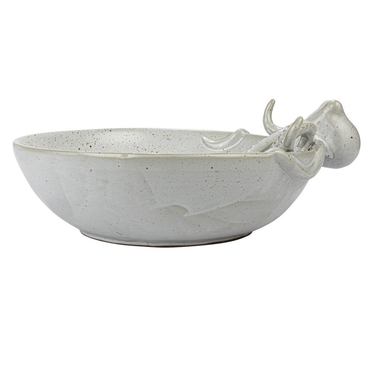Stoneware Octopus Bowl Speckled