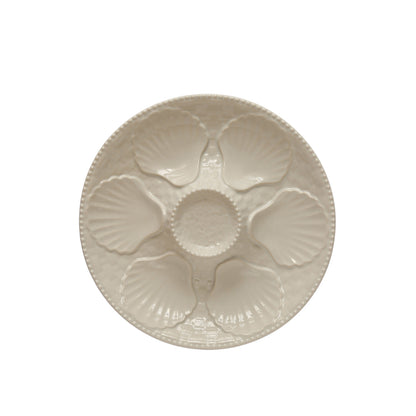 Stoneware Oyster Plate
