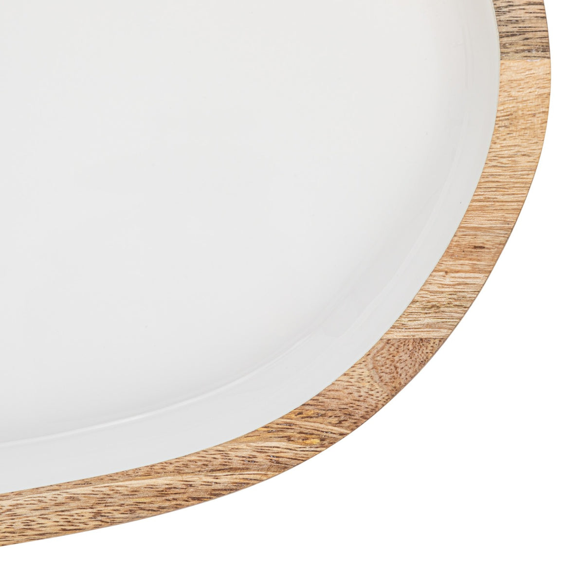 Enameled Mango Wood Tray