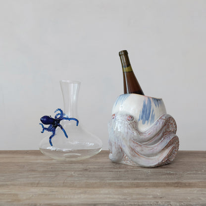 Stoneware Planter w/ Octopus