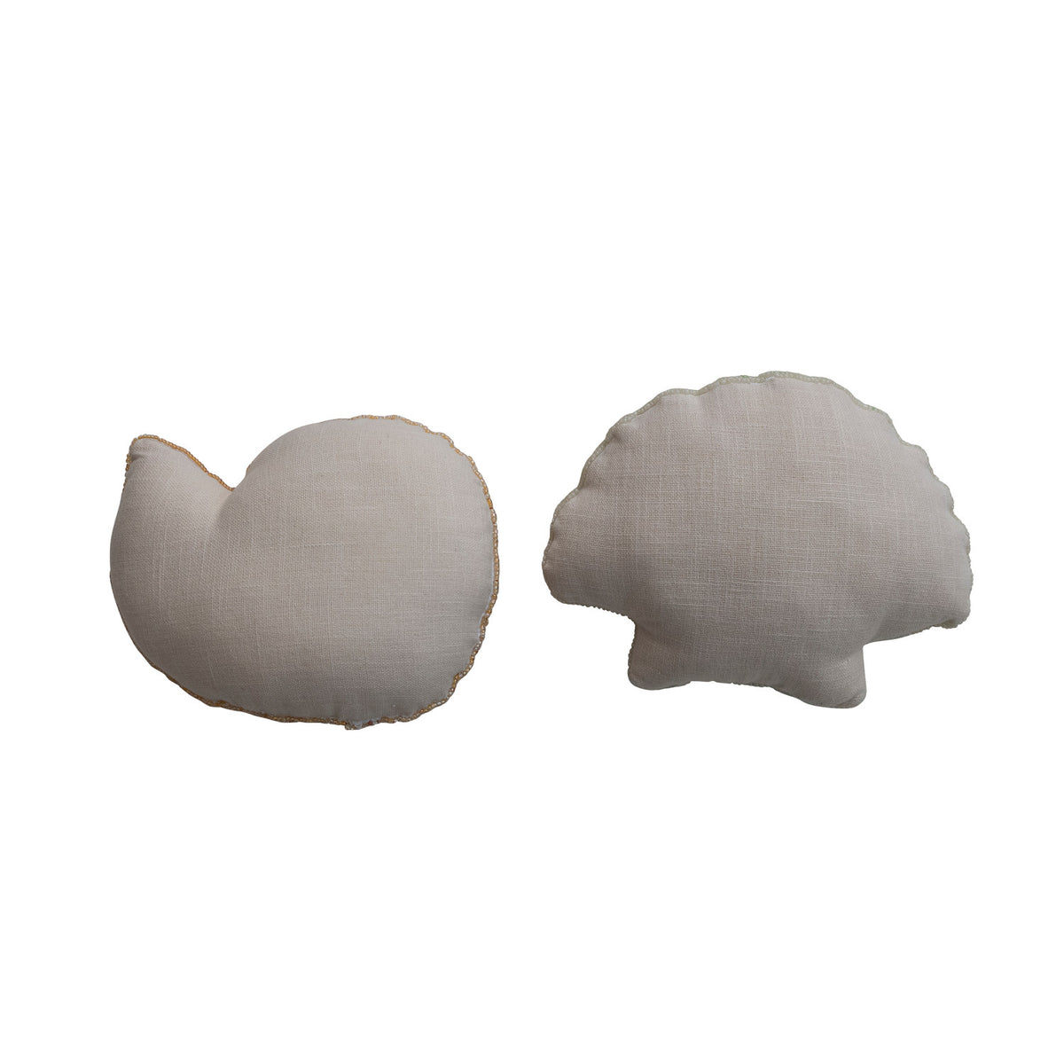 Beaded Shell Shaped Pillow