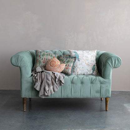 Beaded Shell Shaped Pillow