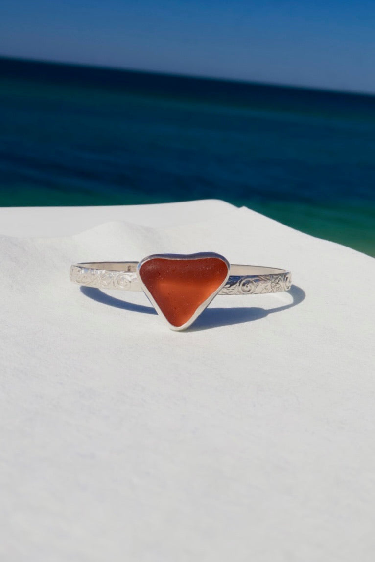 Peach Cuff Bracelet