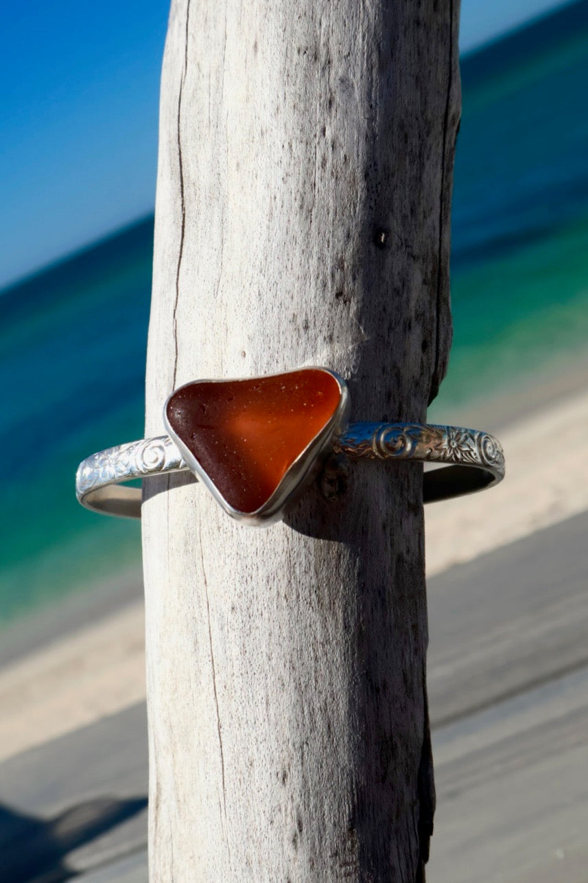 Peach Cuff Bracelet