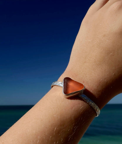 Peach Cuff Bracelet