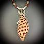 Junonia & Pearl Pendant set in Sterling Silver with Beaded Necklace
