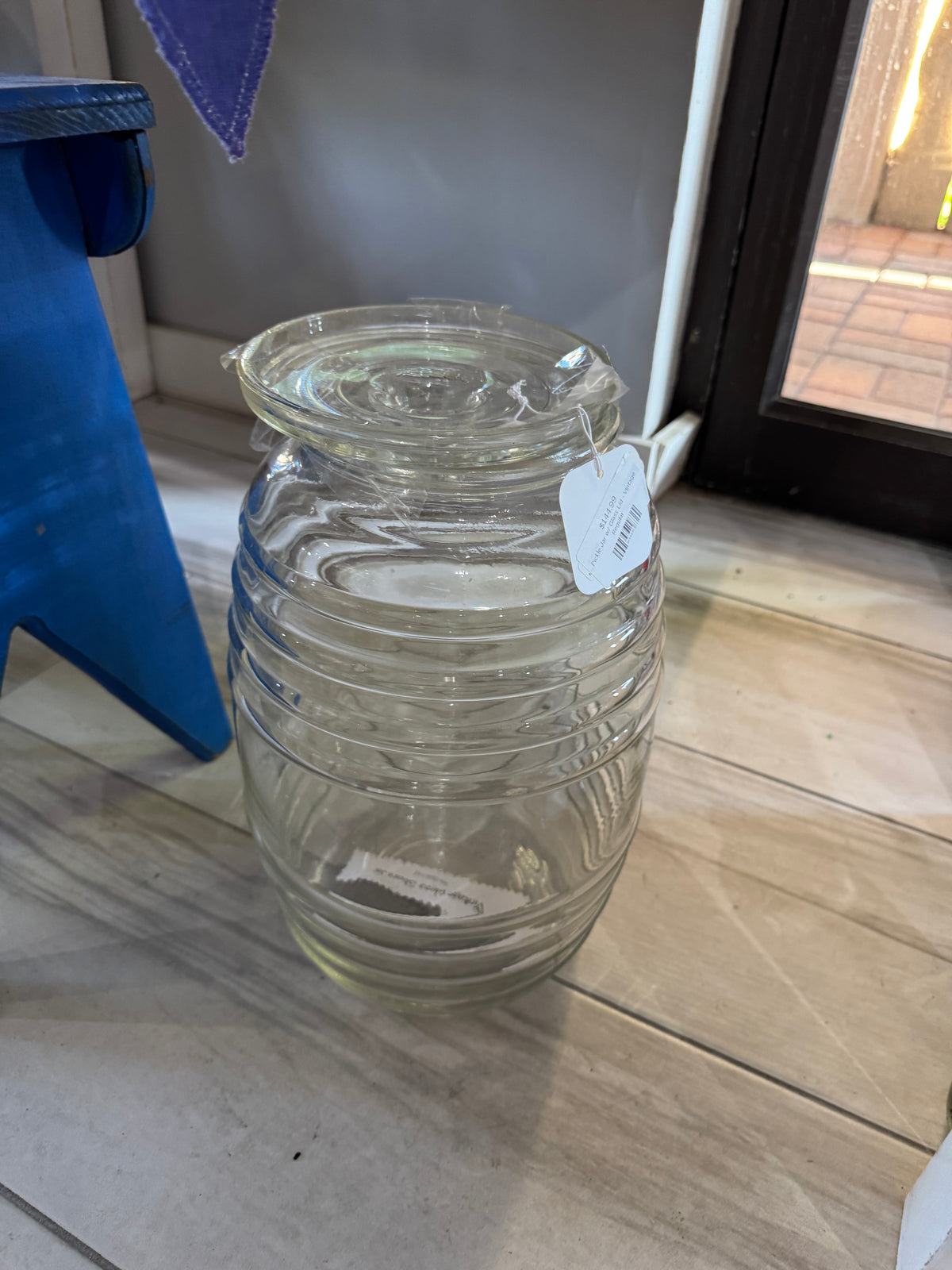 Vintage Pickle Jar with Glass Lid