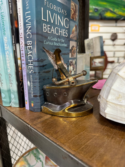 Brass Ships Bow & Anchor Bookends