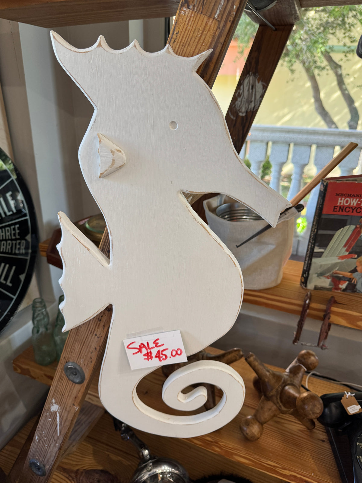 Seahorse Handcrafted Wall Art Wood