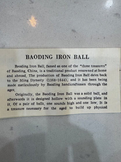 Baoding Iron Ball