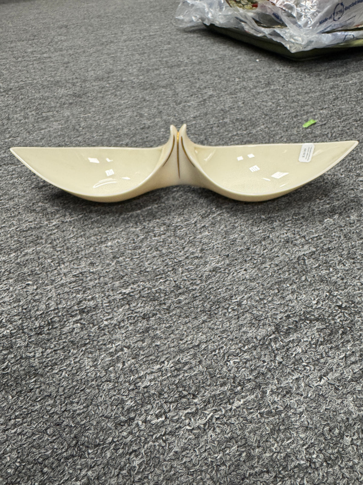 Vintage Lenox Olympia Gold Double Condiment Dish