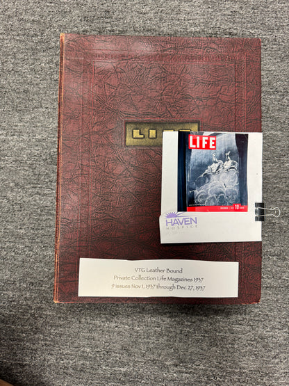 Leather Bound Life Magazine Collection 1937
