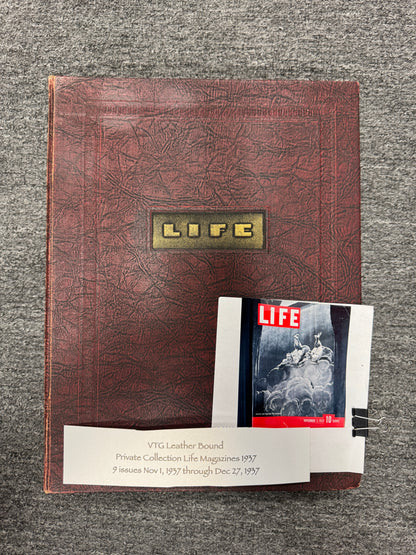Leather Bound Life Magazine Collection 1937
