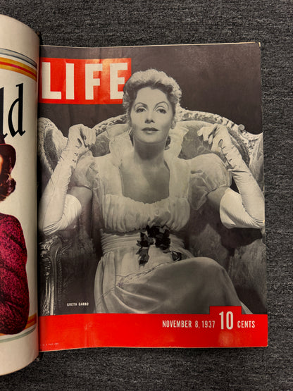Leather Bound Life Magazine Collection 1937