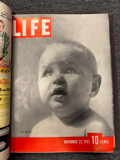 Leather Bound Life Magazine Collection 1937