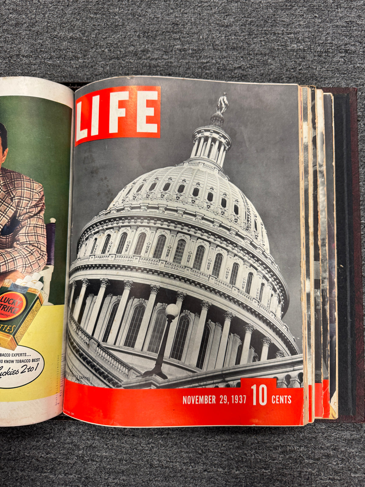 Leather Bound Life Magazine Collection 1937