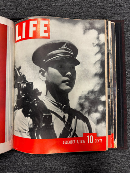 Leather Bound Life Magazine Collection 1937