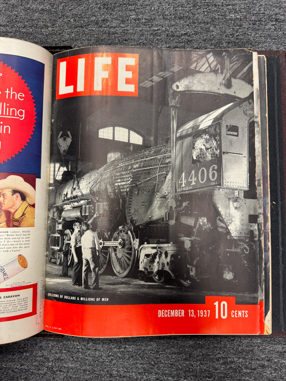 Leather Bound Life Magazine Collection 1937