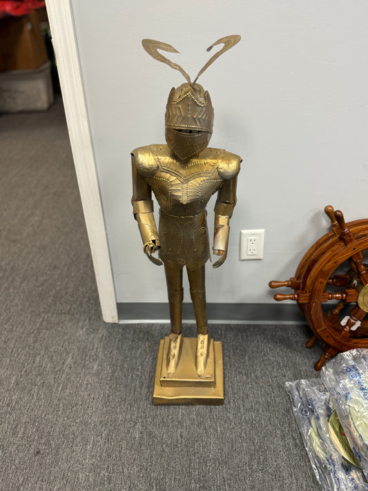 Large Decorative Metal Medieval Knight Sculpture