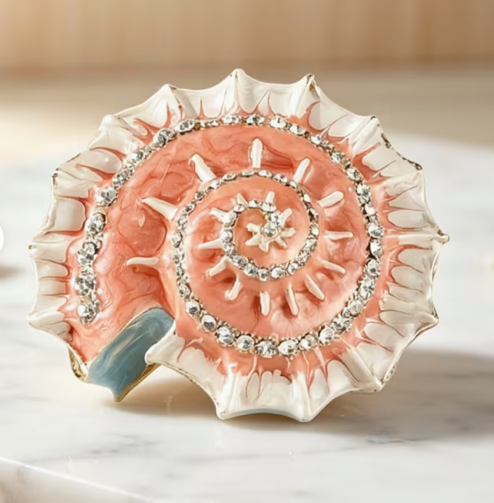 Nautilus Shell Box - Pink