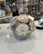 Shell Bouquet Wire Basket w/ Handles