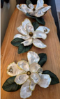 Bee-Dazzled Oyster Shell Magnolia Blossom