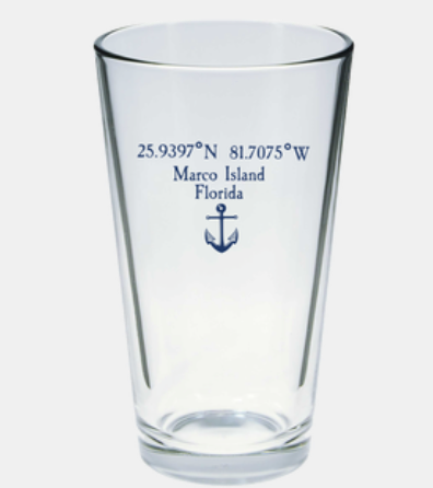 Shore Goods - Custom 16 oz. Pint glass Coordinate