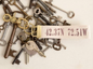 Personalized Coordinates Keychain