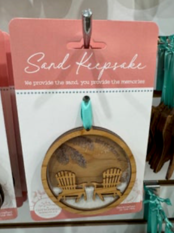 Sand Keepsake Ornament - Beach Chairs