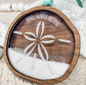 Sand Keepsake Ornament - Sand Dollar: Walnut