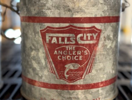 Vtg Falls City Minnow Bucket