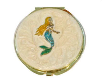 Enamel Mermaid Compact Mirror